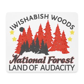 iwishabish woods vintage look - Mousepad (Querformat) - Weiß - Vorne