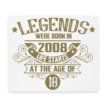 18th Birthday Vintage 2008 Legends Vintage - Mouse Pad (horizontal) - white - Front