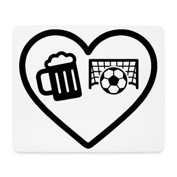 Herzkalziumbier - Mousepad (Querformat) - Weiß - Vorne