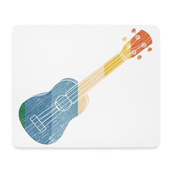 Hawaiian Ukulele Uke Retro Vintage - Mouse Pad (horizontal) - white - Front