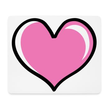 Heart Love - Mouse Pad (horizontal) - white - Front