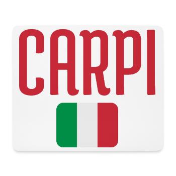 Capri Bold Typer avec drapeau italien - Tapis de souris (format paysage) - blanc - Devant