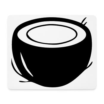Coconut Silhouette – Tropical Paradise Design - Mouse Pad (horizontal) - white - Front