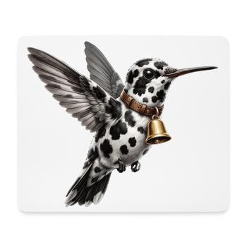 Funny Mixed Hummingbird Cow Pattern - Mouse Pad (horizontal) - white - Front