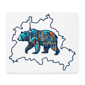 Berlin Silhouette: Urban Spirit - Tapis de souris (format paysage) - blanc - Devant