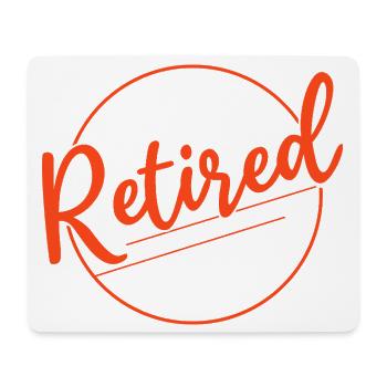 The Legend Has Retired Funny Retirement - Mouse Pad (horizontal) - white - Front
