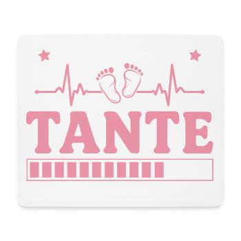 Ich werde Tante 2027 – Werdende Tante - Mousepad (Querformat) - Weiß - Vorne