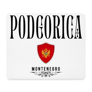 Souvenir de Podgorica, design élégant Podgorica - Tapis de souris (format paysage) - blanc - Devant