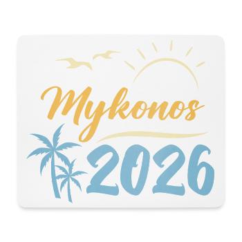 Mykonos 2026 - Mousepad (Querformat) - Weiß - Vorne
