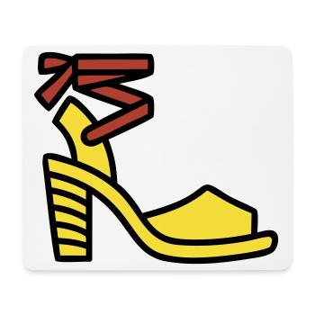 Chaussures à talons hauts Fashion Italie Fashionista - Tapis de souris (format paysage) - blanc - Devant