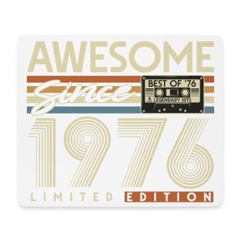Cadeau vintage 50e anniversaire vintage rétro pour 50 ans vintage 1976 - Tapis de souris (format paysage) - blanc - Devant