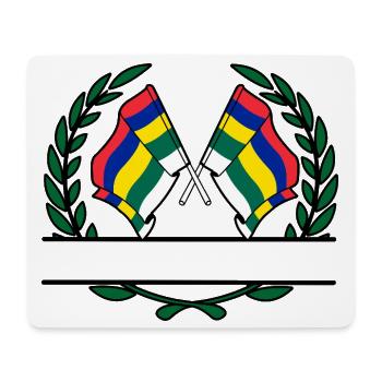Terschelling Lorbeerflaggen – Island Pride - Mousepad (Querformat) - Weiß - Vorne