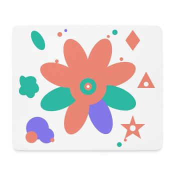 Buntes Design der modernen Kunst - Mousepad (Querformat) - Weiß - Vorne