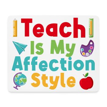 Pre K Teacher Affection Style Kindergarten Teacher - Mouse Pad (horizontal) - white - Front