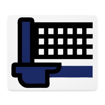  Tischtennisnetz Tischtennisturnier Tischtennis - Mousepad (Querformat) - Weiß - Vorne