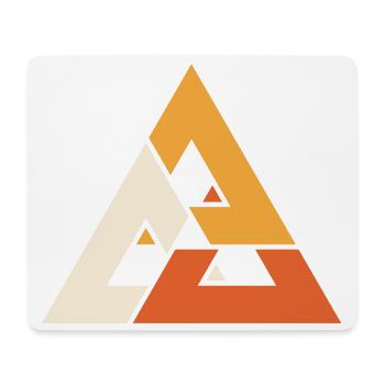 Valknut - Vikings Odin Valhalla Norse Gods - Mouse Pad (horizontal) - white - Front