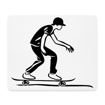 Skateboarder - Mousepad (Querformat) - Weiß - Vorne
