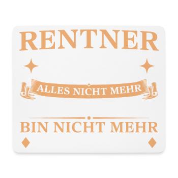 Rentner 2027 Nicht zuständig Abschied Rente - Mousepad (Querformat) - Weiß - Vorne
