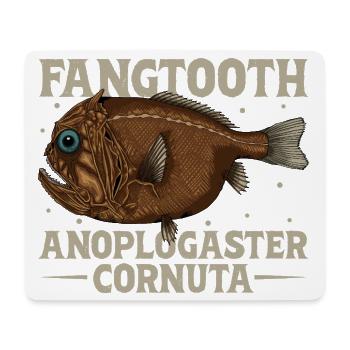Tiefsee Monster - Fangzahnfisch - Mousepad (Querformat) - Weiß - Vorne