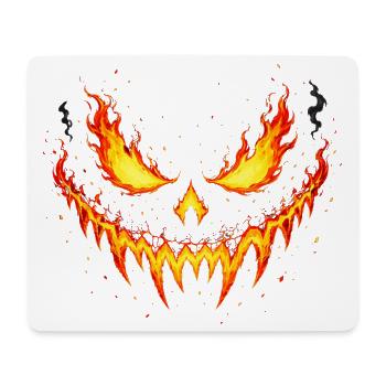 Inferno, Kürbisgrinsen, Horror, Geist, Halloween - Mousepad (Querformat) - Weiß - Vorne