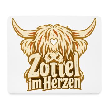 Hochlandrind Fan Geschenk Bauernhof Landleben - Mousepad (Querformat) - Weiß - Vorne