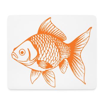 Süßer Goldfisch Comic Haustier Aquarium Geschenk - Mousepad (Querformat) - Weiß - Vorne