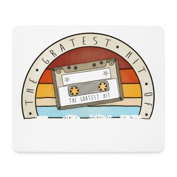 Gratest Hit of 1973 - 50. Geburtstag retro vintage - Mousepad (Querformat) - Weiß - Vorne