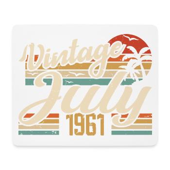 July 1961 Gift, 63rd Birthday July 1961 - Mouse Pad (horizontal) - white - Front