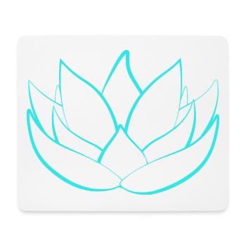 lotus - Tapis de souris (format paysage) - blanc - Devant