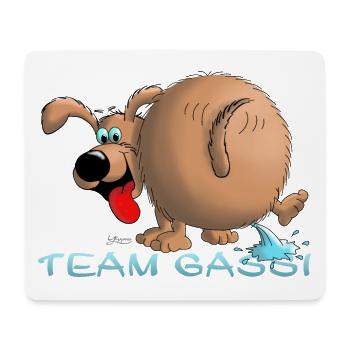 Équipe Gassi - Tapis de souris (format paysage) - blanc - Devant