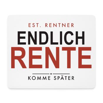 Endlich Rente: Ruhestand im Stil - Mousepad (Querformat) - Weiß - Vorne
