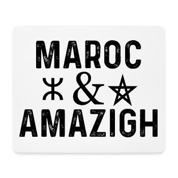 Marc & Amazigh - Tapis de souris (format paysage) - blanc - Devant