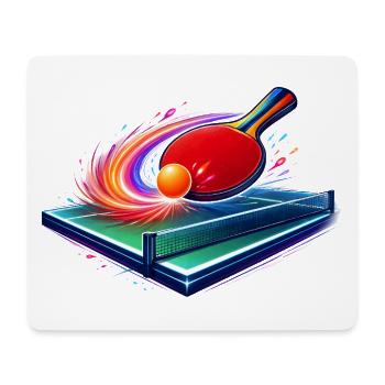 Joueur du club de tennis de table Joueur de club de ping-pong - Tapis de souris (format paysage) - blanc - Devant