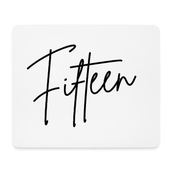 Fifteen 15 Fifteen year birthday gift idea - Mouse Pad (horizontal) - white - Front