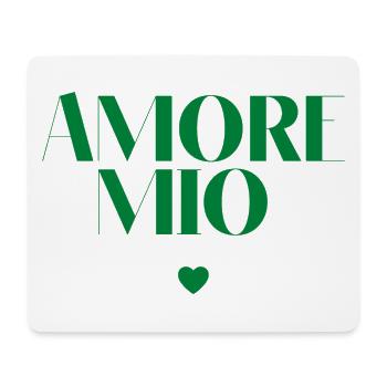 AMORE MIO EN ITALIEN MON AMOUR fête des mères - Tapis de souris (format paysage) - blanc - Devant