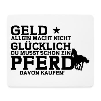 Pferd Reiten Reiter Spruch LUSTIG Pferde Pony - Mousepad (Querformat) - Weiß - Vorne
