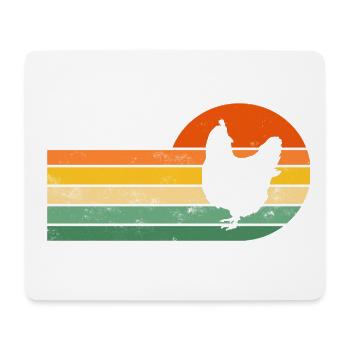 Chicken chickens - Mouse Pad (horizontal) - white - Front