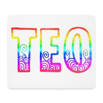 teo rs regenbogen - Mousepad (Querformat) - Weiß - Vorne