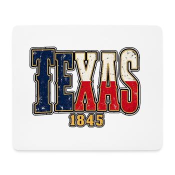 Texas 1845 Vintage Motiv - Mousepad (Querformat) - Weiß - Vorne
