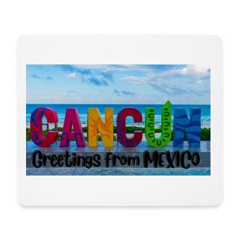 Salutations du Mexique . Cancun - Tapis de souris (format paysage) - blanc - Devant