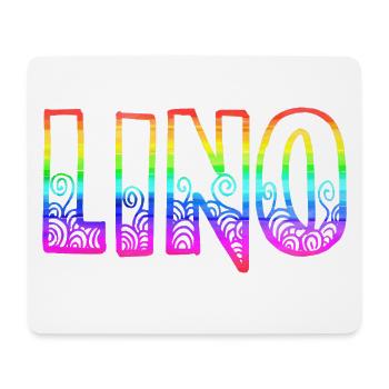 lino rs arc-en-ciel - Tapis de souris (format paysage) - blanc - Devant