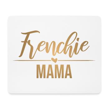 Frenchie Französische French Bulldog Mama Herz - Mousepad (Querformat) - Weiß - Vorne
