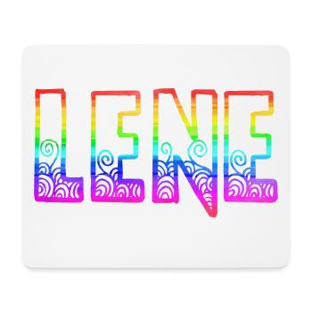 lene rs regenbogen - Mousepad (Querformat) - Weiß - Vorne