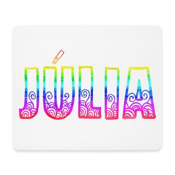 julia rs regenbogen - Mousepad (Querformat) - Weiß - Vorne