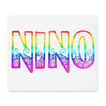 nino rs regenbogen - Mousepad (Querformat) - Weiß - Vorne