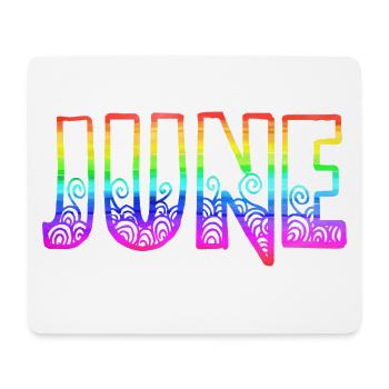 Juin RS Rainbow - Tapis de souris (format paysage) - blanc - Devant