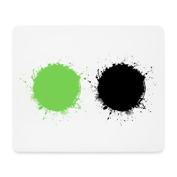 Weiß Grün - Mousepad (Querformat) - Weiß - Vorne