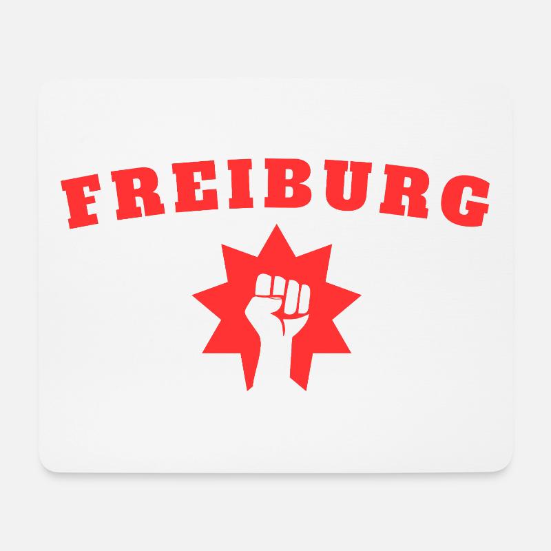 Freiburg - Mousepad (Querformat) - Weiß
