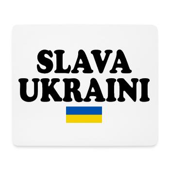 Slava ukraini - Mousepad (Querformat) - Weiß - Vorne