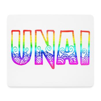 Unai RS Rainbow - Mouse Pad (horizontal) - white - Front
